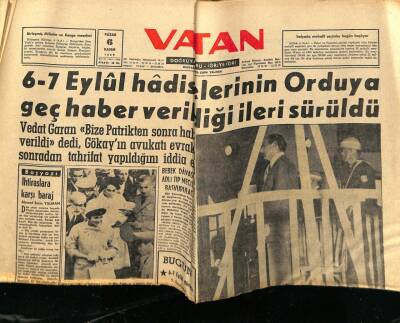 Vatan Gazetesi 6 Kasım 1960 - Bebek Davası Ve Adnan Menderes GZ78880 - 1
