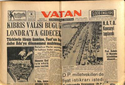 Vatan Gazetesi 6 Mayıs 1958 - Süreyya Erol İçin Sözlü Soru Verildi - Prof. Kubalı 13 Mayısta Kürsüsüne Dönecek... GZ90408 - 1