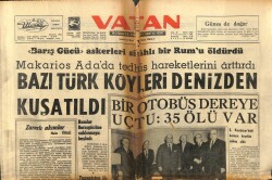 Vatan Gazetesi 6 Nisan 1964 - Bazı Türk Köyleri Denizden Kuşatıldı GZ78806 - 1