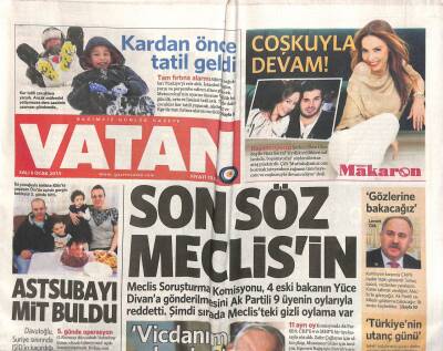 Vatan Gazetesi 6 Ocak 2015 - Erdoğan , Demireli Güniz Sokaktaki Evinde Ziyaret Etti GZ106801 - 1