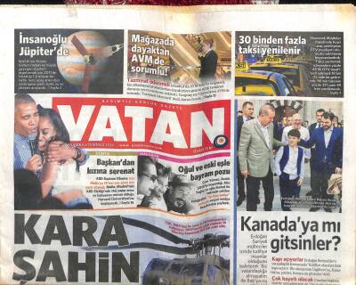 Vatan Gazetesi 6 Temmuz 2016 - Kara Şahin Düştü 7 Şehit GZ107056 - 1
