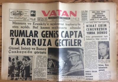 Vatan Gazetesi 7 Ağustos 1964 - Ünlü Yıldızlar Hollywoodu Anlatıyor * Elvis Presley - Rovert Mitchum - S. Winters GZ72712 - 2