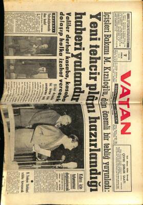 Vatan Gazetesi 7 Aralık 1960 - Topkapı Davası Ve Adnan Menderes GZ78873 - 1
