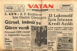 Vatan Gazetesi 7 Aralık 1963 - 33 Lokomotif İçin İstenilen Kredi Açıldı GZ64901 - 2