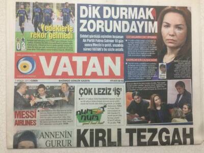 Vatan Gazetesi 7 Aralık 2012 - İbrahim Tatlıses Helallik Alamaya Geldim, Ece Erken Ya Benimsin Ya Toprağın GZ47758 - 1