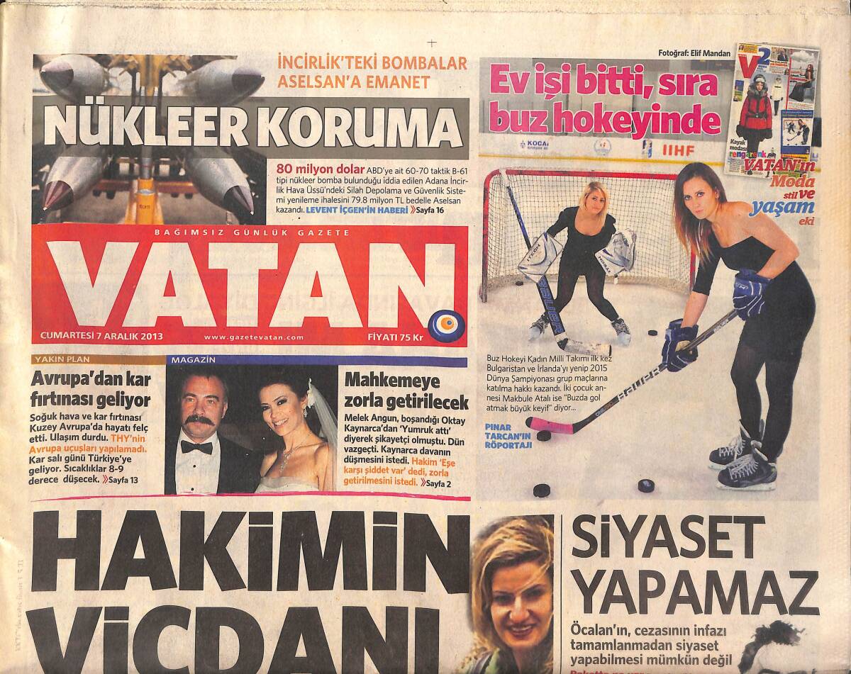 Vatan Gazetesi 7 Aralık 2013 - Recep Tayyip Erdoğan Muhalefete Kızdı - Oktay Kaynarca Mahkemeye Zorla Getirilecek GZ136403 - 1