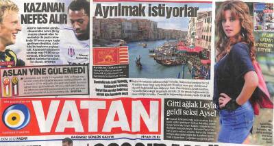 Vatan Gazetesi 7 Ekim 2012 - Erdoğan Hadi Sıkıysa Çevirsinler GZ107059 - 1