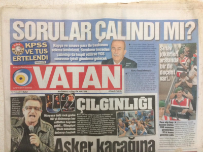 Vatan Gazetesi 7 Eylül 2010 - Hanefi Avcı,Sorular Çalındı mı? GZ27804 - 1