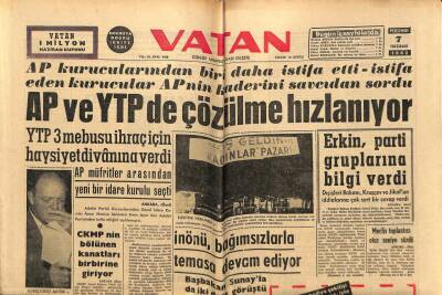 Vatan Gazetesi 7 Haziran 1962 - AP Ve YTP de Çözülme Hızlanıyor GZ64932 - 1