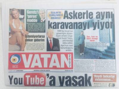 Vatan Gazetesi 7 Mart 2007 - Abdullah Öcalanın Zehirlenmesi İmkansız GZ40516 - 1