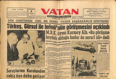Vatan Gazetesi 8 Ağustos 1960 - Kübada Amerikan Tesisine El Kondu GZ102687 - 1