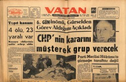 Vatan Gazetesi 8 Aralık 1963 - Nuri Erdoğanın Başkanlığı İptal Edildi GZ64900 - 1