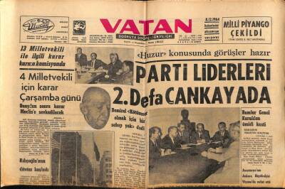 Vatan Gazetesi 8 Aralık 1964 - Rumlar Genel Kuruldan Ümidini Kesti GZ64730 - 3