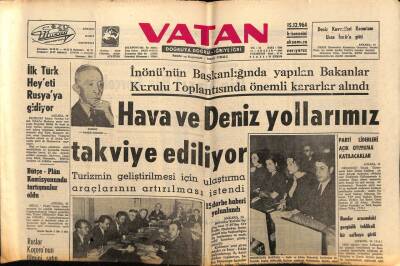Vatan Gazetesi 8 Aralık 1964 - Rumlar Genel Kuruldan Ümidini Kesti GZ64730 - 4