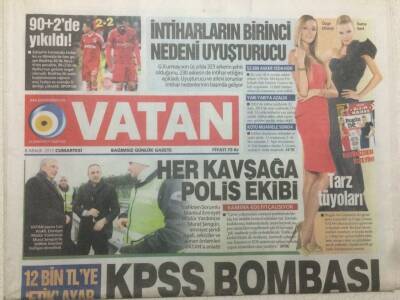 Vatan Gazetesi 8 Aralık 2012 - 52 Yıl Hapsi İstenen Cübbeli Ahmet Hoca Tahliye Oldu GZ47759 - 1