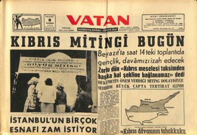 Vatan Gazetesi 8 Haziran 1958 - İstanbulun Birçok Esnafı Zam İstiyor GZ91437 - 1