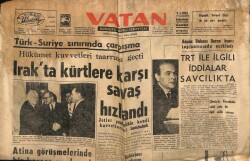 Vatan Gazetesi 8 Mayıs 1965 - Irakta Kürtlere Karşı Savaş Hızlandı GZ64795 - 2