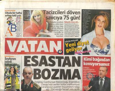 Vatan Gazetesi 8 Mayıs 2015 - Tacizcileri Döven Savcıya 75 Gün - Türkiye CERNe Ortak Üye Oldu GZ125568 - 1