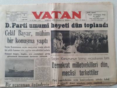 Vatan Gazetesi - 8 Temmuz 1948 - Celal Bayar Mühim Bir Konuşma Yaptı GZ111315 - 1