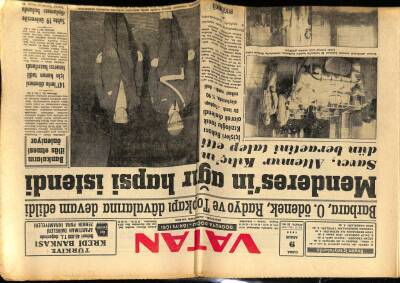 Vatan Gazetesi 9 Aralık 1960 - Adnan Menderesin Ağır Hapsi İstendi GZ78871 - 1
