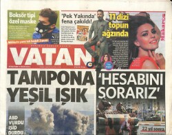 Vatan Gazetesi 9 Ekim 2014 - ABDde İlk Ebola Ölümü - 11 Dizi Topun Ağzında GZ100124 - 1