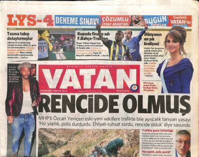 Vatan Gazetesi 9 Mayıs 2013 - Bosna Katliamının Anıt Mezarına Kilise - Dünyanın En Şık Kraliçesi , Ürdün Kraliçesi Rania Oldu GZ106755 - 1