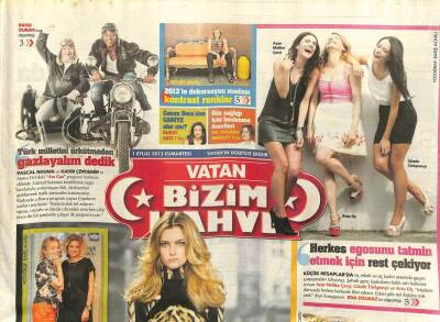 Vatan Gazetesi Bizim Kahve Eki 1 Eylül 2012 - Hayvan Baskıları Altın Çağını Yaşıyor GZ99981 - 1