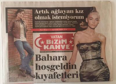 Vatan Gazetesi Bizim Kahve Eki 10 Mart 2007 - Bahara Hoş Geldin Kıyafetleri GZ22676 - 1