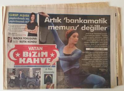 Vatan Gazetesi Bizim Kahve Eki 18 Ekim 2008 - Modacı Dilek Hanif İle Röportaj GZ31447 - 1