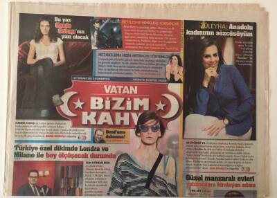 Vatan Gazetesi Bizim Kahve Eki 21 Nisan 2012 - Hande Subaşı İle Röportaj GZ26515 - 1