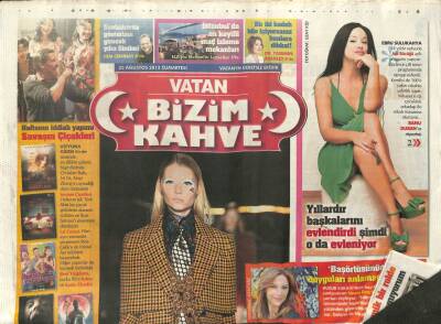 Vatan Gazetesi Bizim Kahve Eki 25 Ağustos 2012 - Çiçekler Desenler Ve Rock Şıklığı GZ107518 - 1
