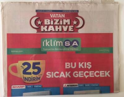 Vatan Gazetesi Bizim Vatan Eki 1 Aralık 2012 - Erkan Petekkaya Röportajı , Modacı Hakan Akkaya Röportajı GZ28026 - 1