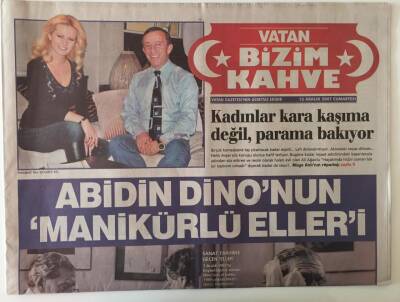 Vatan Gazetesi Bizim Vatan Eki 15 Aralık 2007 - Ali Ağaoğlu Müge Anlının Röportajı Kadınlar Kara Kaşıma Değil , Parama Bakıyor , Abidin Dinonun Manikürlü Elleri GZ28028 - 1