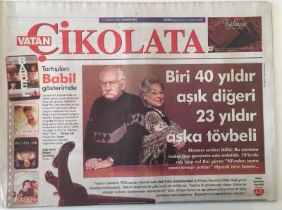 Vatan Gazetesi Çikolata Eki 11 Kasım 2006 - Türker İnanoğlu Vakfı Tam 7 Yıldır Televizyoncu Yetiştiriyor GZ20438 - 1