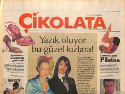 Vatan Gazetesi Çikolata Eki 12 Haziran 2004 - Ünlüler Selülitten Ütülenerek Kurtuluyor GZ97320 - 1