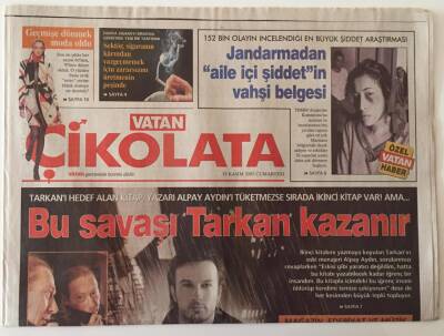 Vatan Gazetesi Çikolata Eki 19 Kasım 2005 - Alpay Aydın Birinci Kitapında Tarkanı Anlatıyor Ancak Bu Savaşı Tarkan Kazanır GZ26607 - 1
