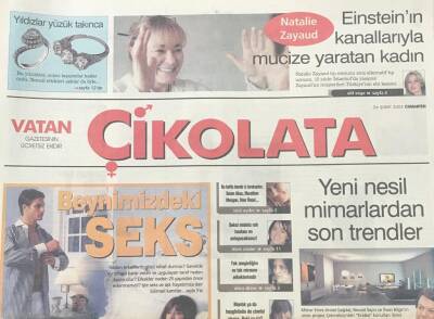 Vatan Gazetesi Çikolata Eki 26 Şubat 2005-Türkiye Sorunlarını Bu Dizilerle Anlatıyor-Alyansları Da Kendileri Kadar Şöhretli Marılyn Monroe-Madonna- Jennıfer Anıston GZ36400 - 1
