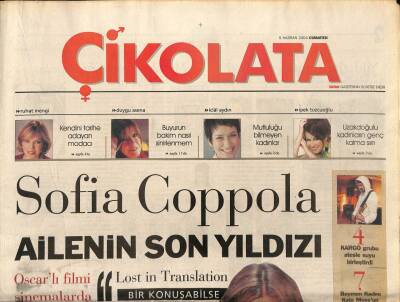 Vatan Gazetesi Çikolata Eki 5 Haziran 2004 - Kendini Tarihe Adayan Modacı GZ97318 - 1