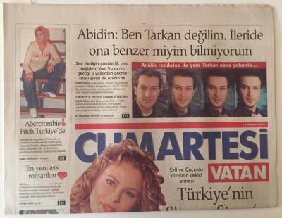 Vatan Gazetesi Cumartesi Eki 14 Şubat 2004 - Yıldız Kaplan Türkiyenin Sharon Stoneu Olmak İstiyorum GZ22672 - 1