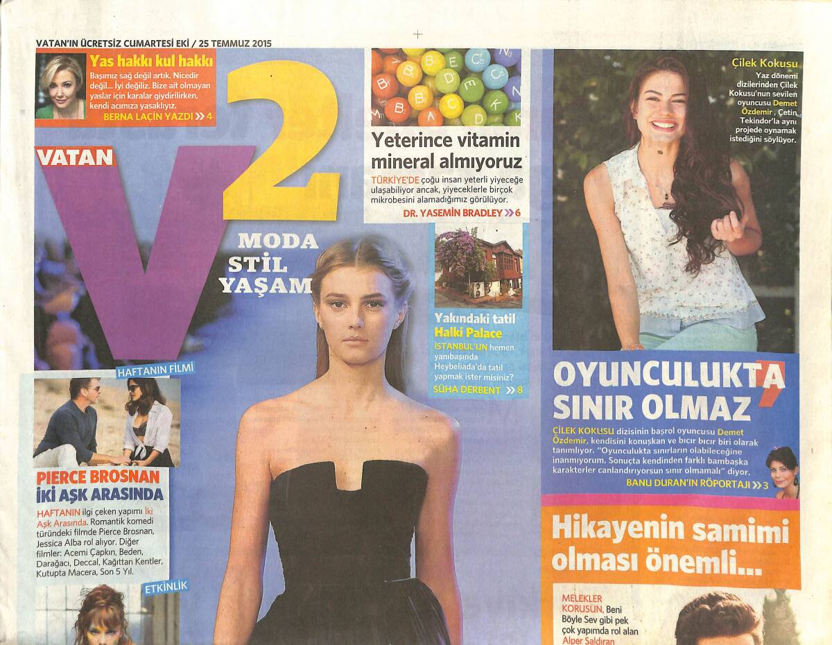 Vatan Gazetesi Cumartesi Eki 25 Temmuz 2015 - Zaz 3 Yıl Aradan Sonra İstanbul'da - Breaking Bad Dizisi Kadıköy'de Yaşıyor GZ135947 - 1