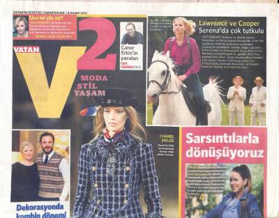 Vatan Gazetesi Cumartesi Eki 8 Kasım 2014 - Lawrence Ve Cooper Serenada Çok Tutkulu GZ119504 - 1