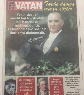 Vatan Gazetesi Dergi Eki 28 Ağustos 2005 - Tarihe Damga Vuran Sözler GZ38612 - 1