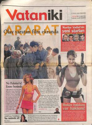 Vatan Gazetesi İki Eki 13 Nisan 2006 - Çağla Şıkel Bir Süre Önce Ayrıldığı Şarkıcı Emre Altuğ İle Barıştıklarını Açıkladı GZ96388 - 1