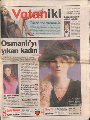 Vatan Gazetesi İki Eki 2 Mart 2006 - Suzan Sabancı Kendi Stilini Anlattı - Osmanlıyı Yıkan Kadın - GZ96147 - 1