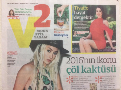Vatan Gazetesi Magazin Eki 6 Ağustos 2016 - Doğunun Batısı,Batının Doğusu- Atina GZ29052 - 1