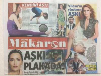 Vatan Gazetesi Magazin Eki 6 Ağustos 2016 - Yılmaz Morgül Şov,Burak Özçivit Aşkını Plakaya Yazdı GZ29053 - 1