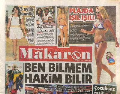 Vatan Gazetesi Makaron Eki 1 Ağustos 2015 - Madonnanın Eski Eşi Ünlü Yönetmen Guy Ritchie , Model Sevgilisiyle Festival Temalı Bir Düğünle Evlendi GZ117090 - 1