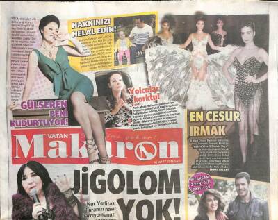 Vatan Gazetesi Makaron Eki 10 Mart 2015 - İbrahim Tatlıses Dün ABDde Ameliyat Oldu GZ113333 - 1