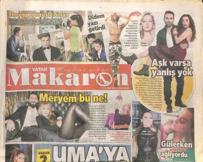 Vatan Gazetesi Makaron Eki 11 Şubat 2015 - Ebru Şallının Gözüyle Sinan Akçıl GZ117049 - 1