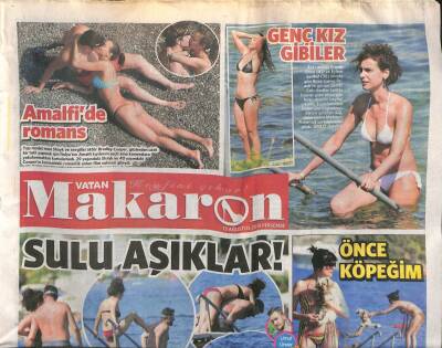 Vatan Gazetesi Makaron Eki 13 Ağustos 2015 - Yeşim Salkım 20 Yıldır Psikoloğa Gidiyorum GZ106749 - 1